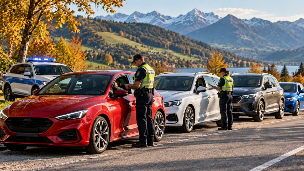 Welche Autofarbe wird bei Polizeikontrollen am häufigsten angehalten? Der Mythos vom roten Auto