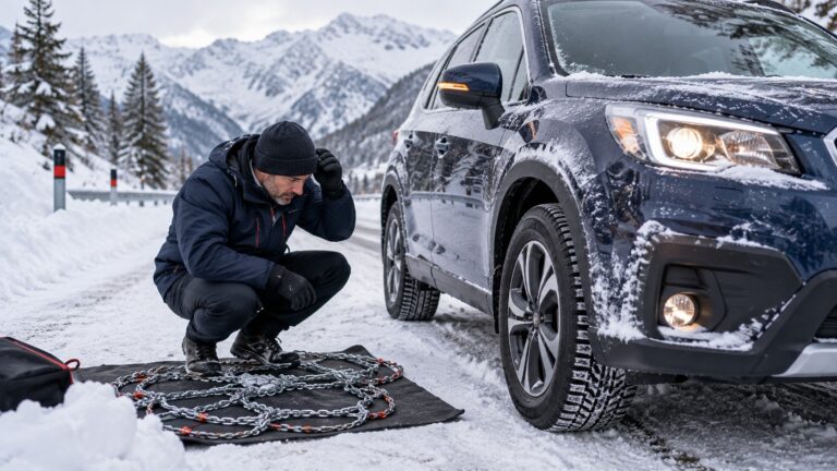 Schneeketten lassen sich nicht montieren: Was Autofahrer jetzt tun sollten